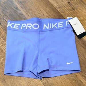Womens Size Medium Nike Pro Blue Athletic Shorts
